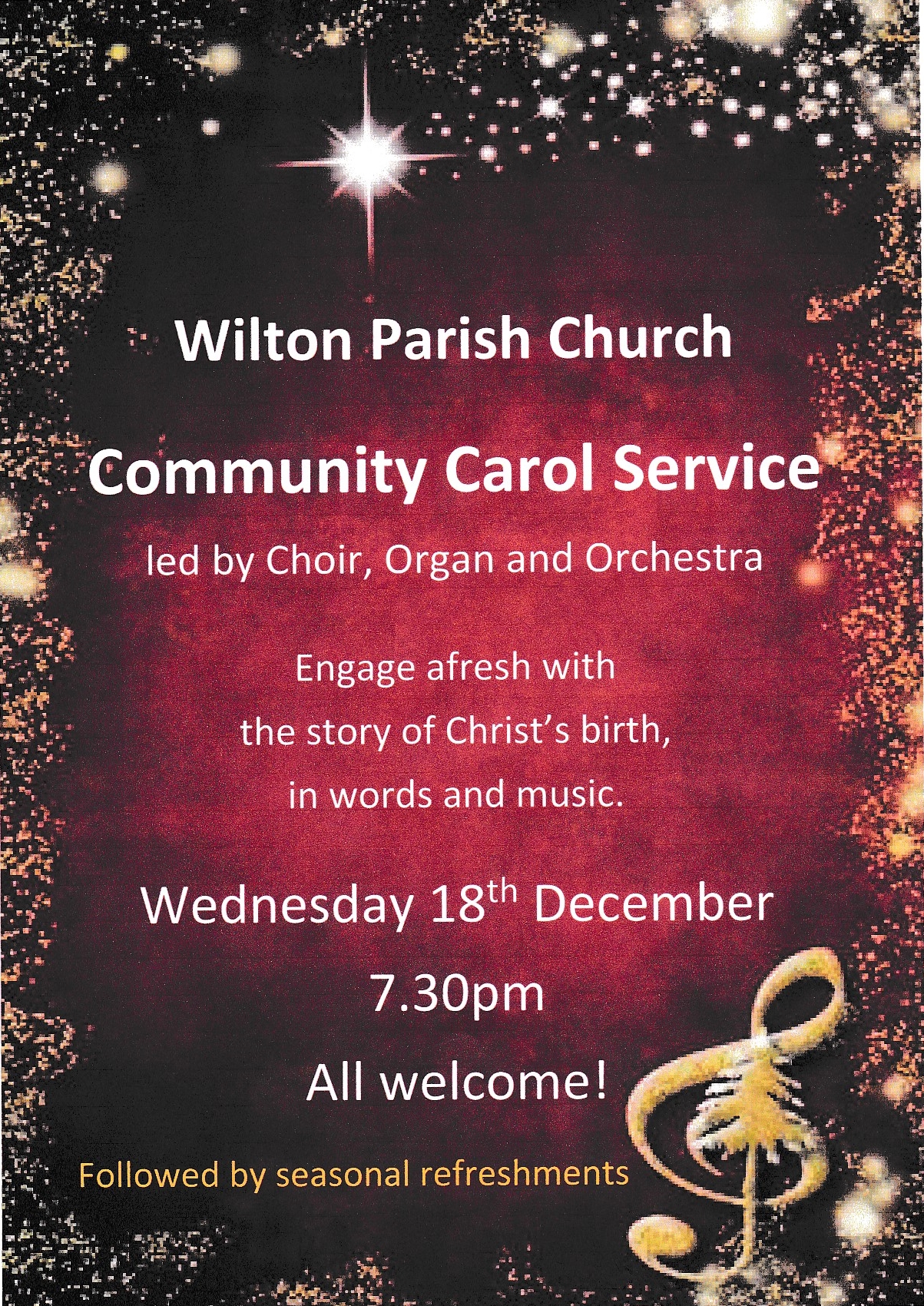 Carol Service Poster